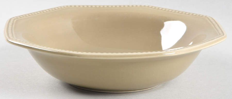 MTW12 Taupe Rim Cereal Bowl by Martha Stewart-1