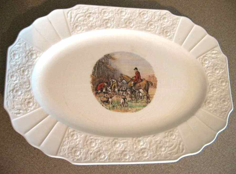 MYO131 14" Oval Serving Platter by Myott Staffordshire-1