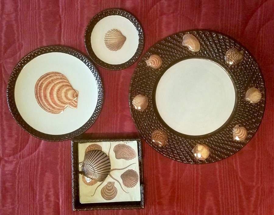Fiji Salad/Dessert Plate by Mud Pie-1