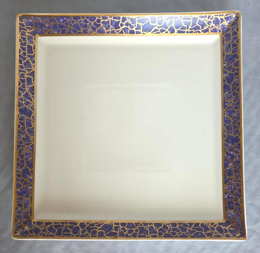 Amalfi Turquoise 12" Square Serving Platter by Michael Wainwright-1