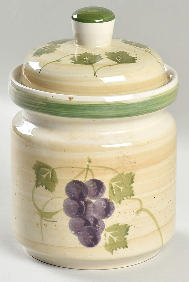 Napa Grape Medium Canister & Lid by Mulberry Home Collection-1