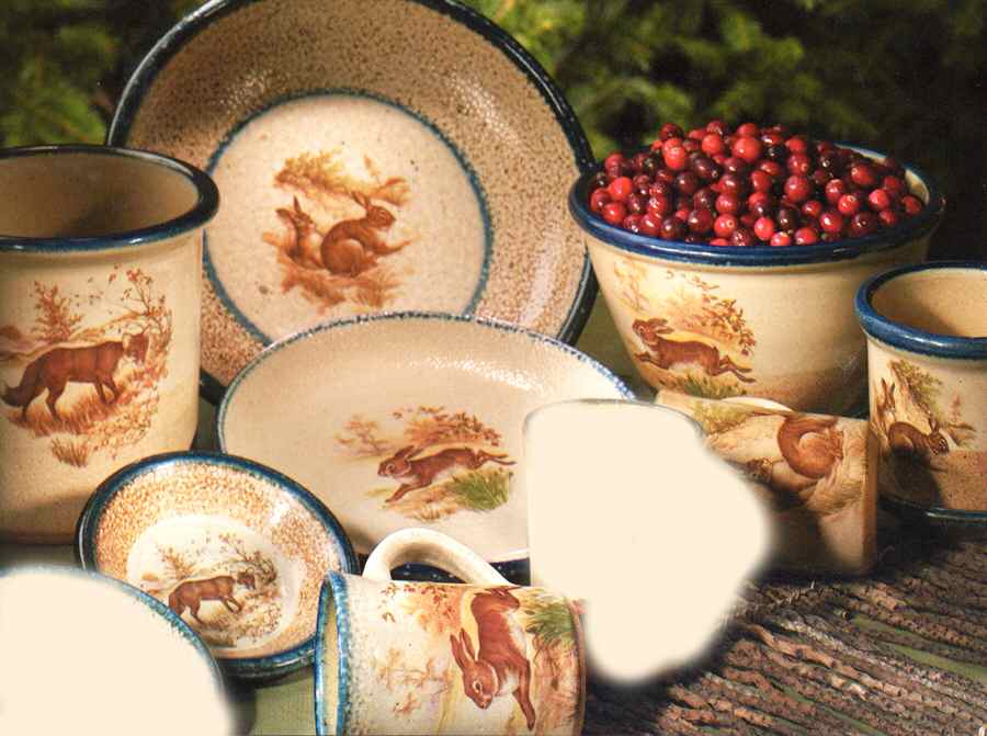 Rabbit Salad/Dessert Plate by Monroe Salt Works-1