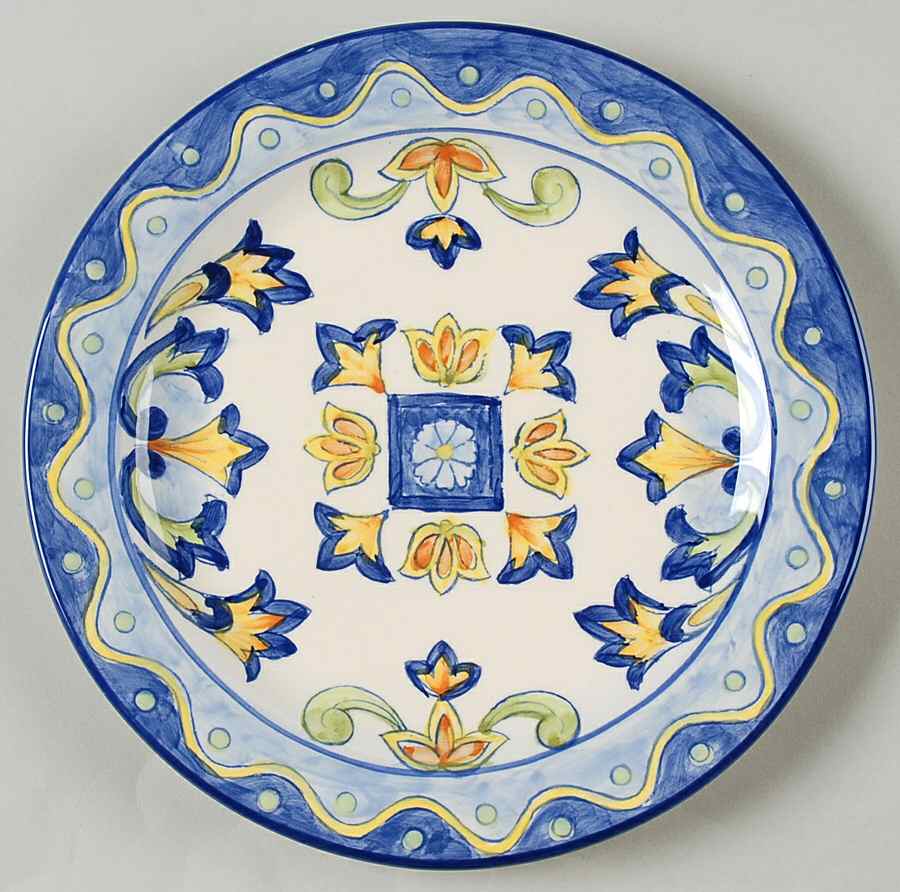 Blue Talavera Salad Plate by Maxcera Corp-1