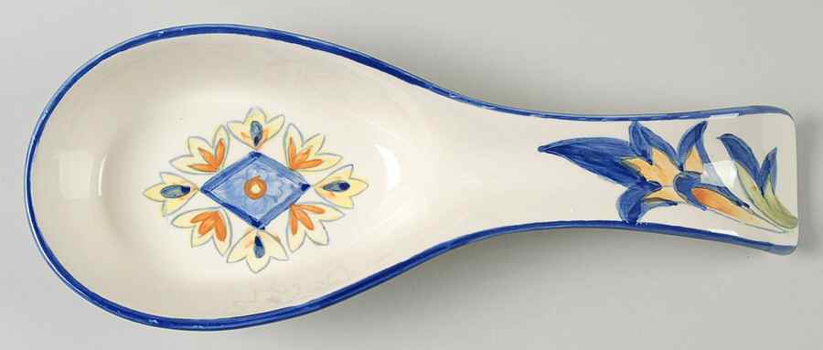 Blue Talavera Spoon Rest/Holder (Holds 1 Spoon) by Maxcera Corp-1
