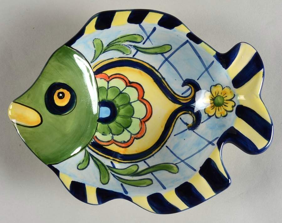 Blue Talavera Figural Dip Bowl by Maxcera Corp-1