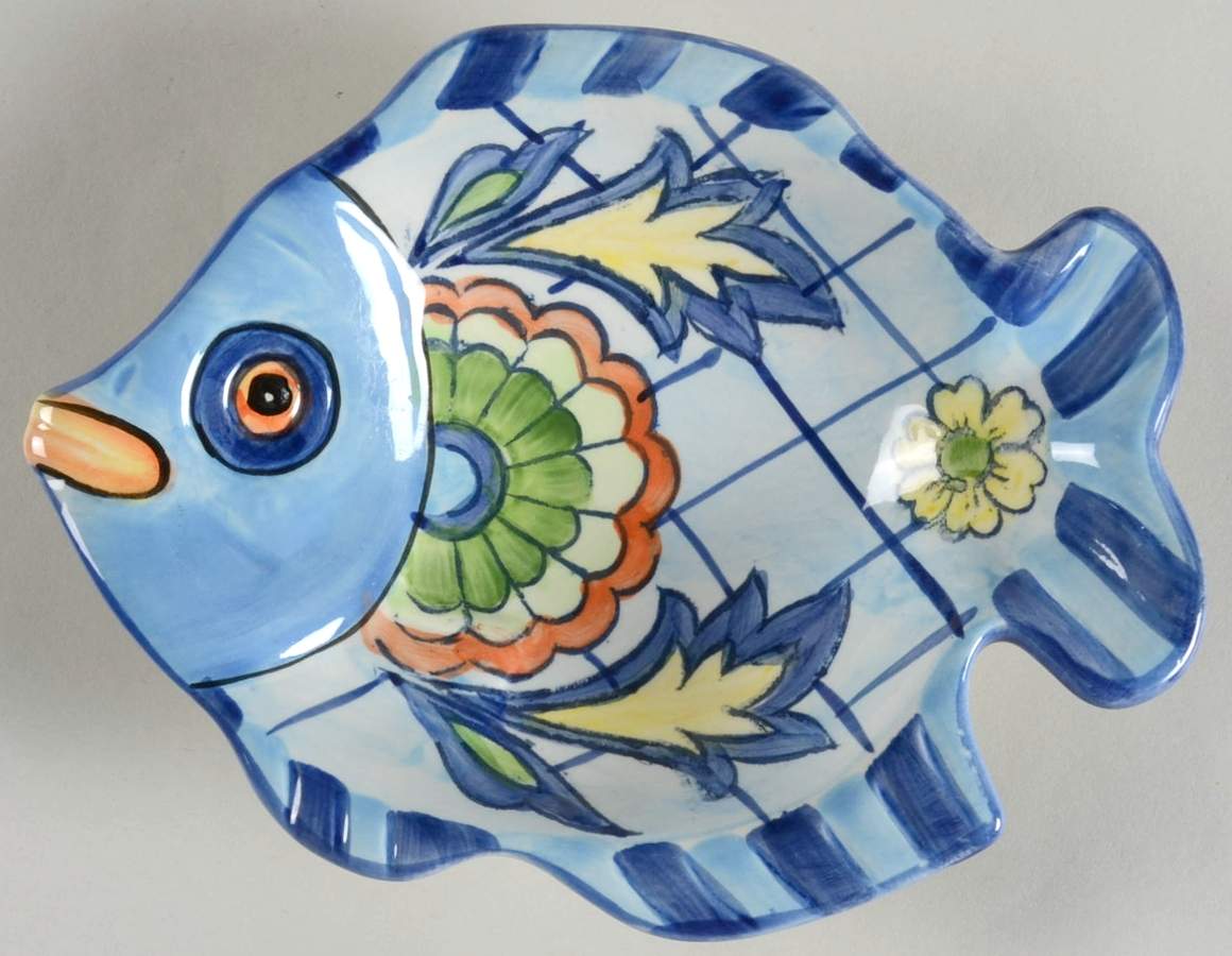 Blue Talavera Figural Dip Bowl by Maxcera Corp-1