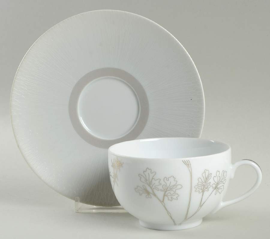 Ombelles Flat Cup & Saucer Set by Medard de Noblat-1