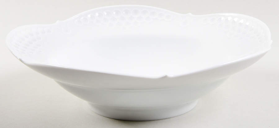 Water Lily Large Rim Soup Bowl by Meissen (Germany)-1