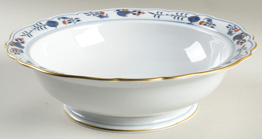 Blue Onion Rich Round Vegetable No Lid by Meissen (Germany)-1