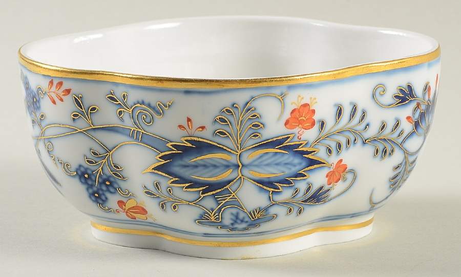 Blue Onion Rich Sugar Bowl No Lid by Meissen (Germany)-1