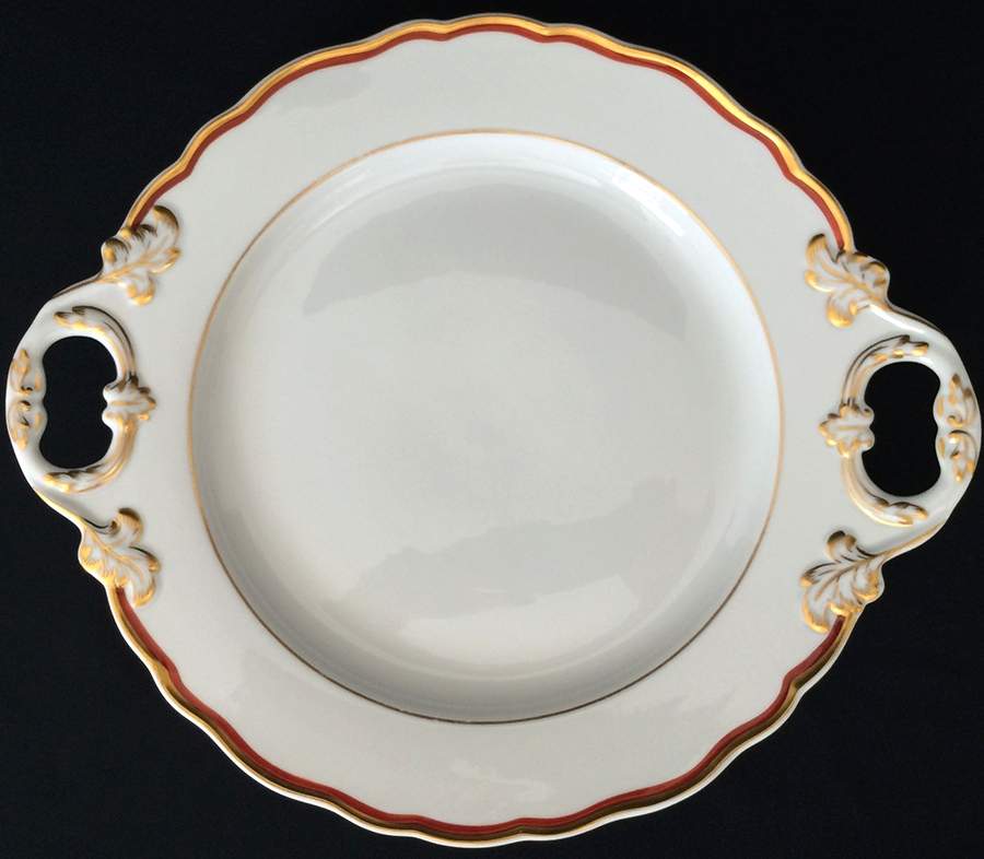 980503 Handled Cake Plate by Meissen (Germany)-1