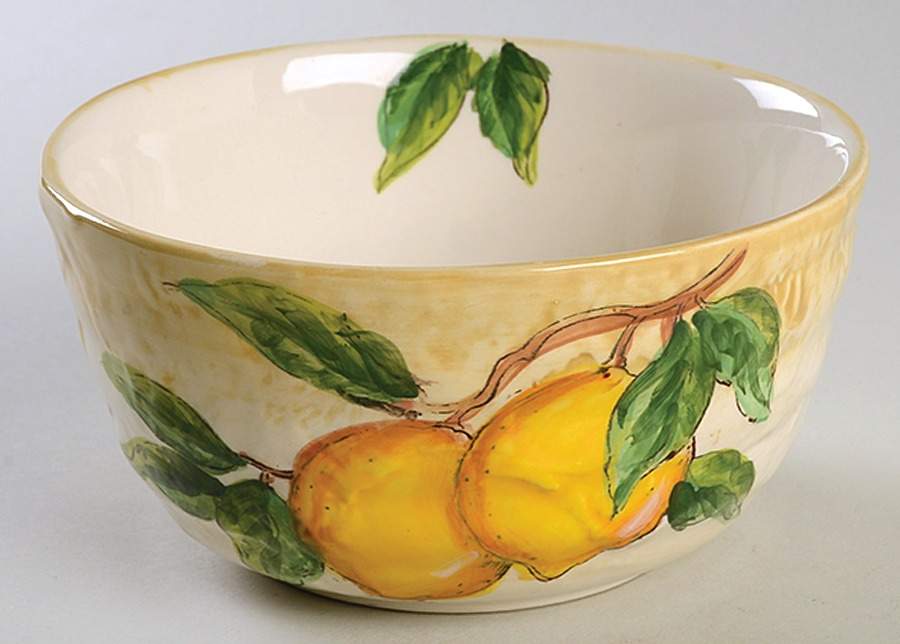 Rustic Lemon Soup/Cereal Bowl by Maxcera Corp-1