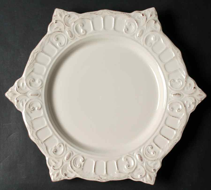 Venice Cream Service Plate (Charger) by Matceramica-1