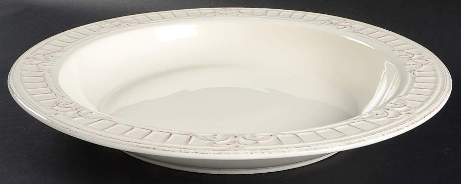 Venice Cream 17" Pasta Serving Bowl by Matceramica-1