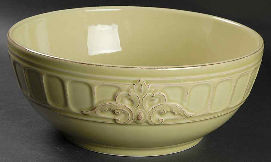 Venice Green 11" Large Salad Serving Bowl by Matceramica-1
