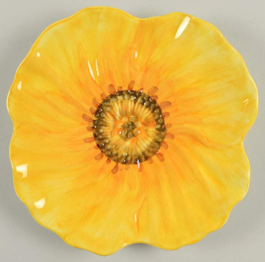 Flowers Salad Plate by Maxcera Corp-1