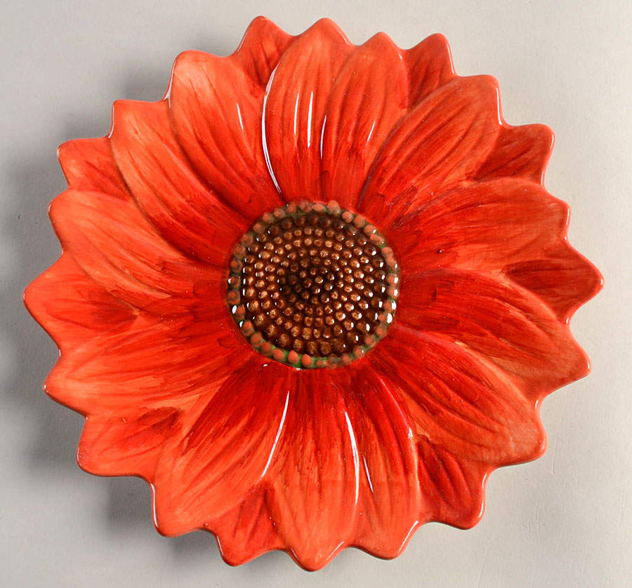 Flowers Salad Plate by Maxcera Corp-1