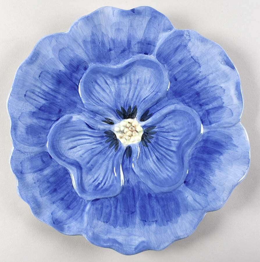 Flowers Dinner Plate by Maxcera Corp-1