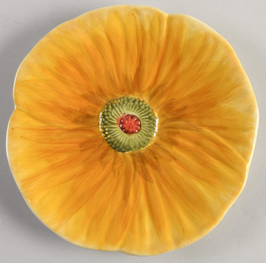 Flowers Salad Plate by Maxcera Corp-1