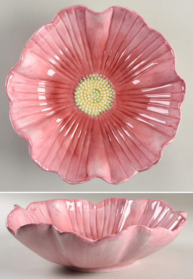 Flowers 12" Round Serving Bowl by Maxcera Corp-1