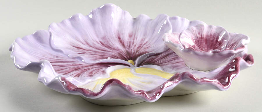 Flowers 1 Piece Chip & Dip by Maxcera Corp-1