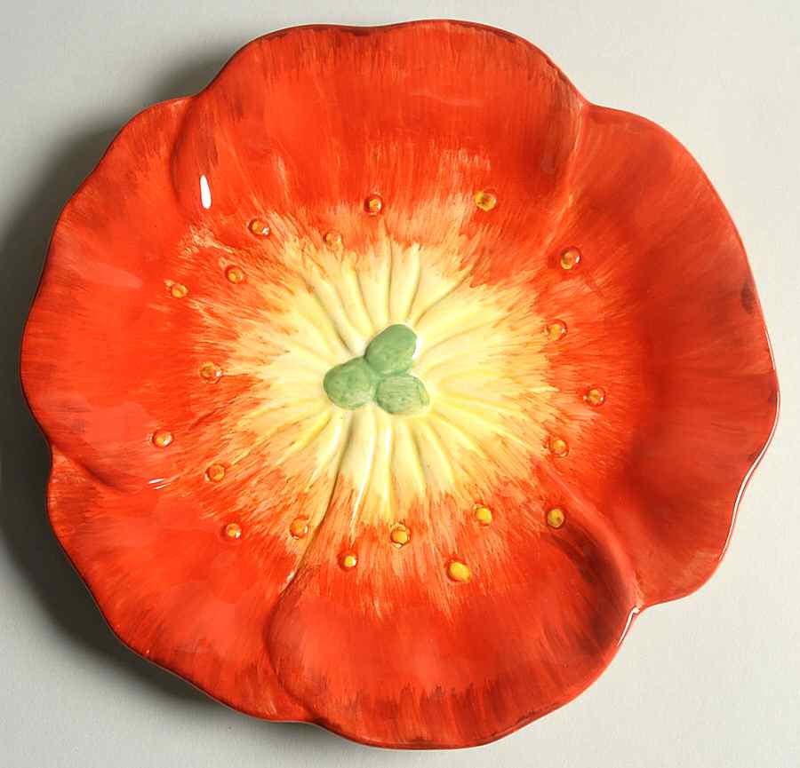 Flowers Salad Plate by Maxcera Corp-1