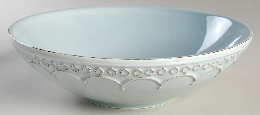 Batalha Blue 11" Round Serving Bowl by Matceramica-1