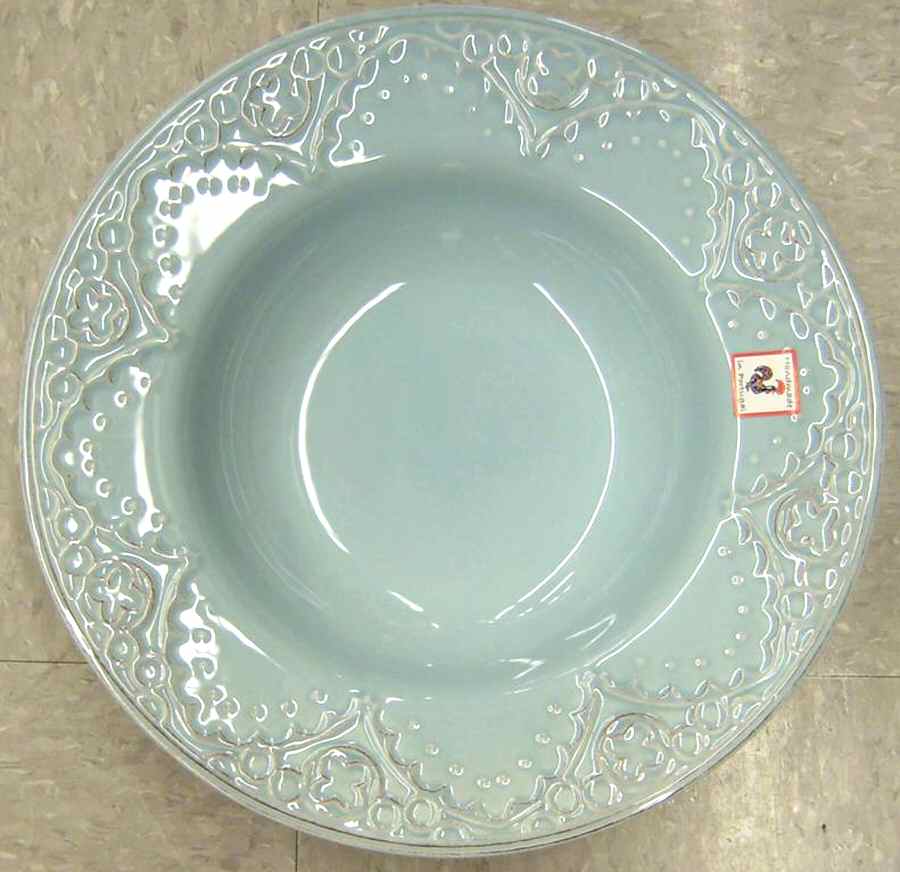 Batalha Blue Large Rim Soup Bowl by Matceramica-1