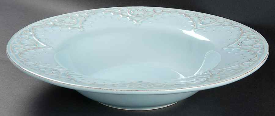 Batalha Blue 13" Pasta Serving Bowl by Matceramica-1
