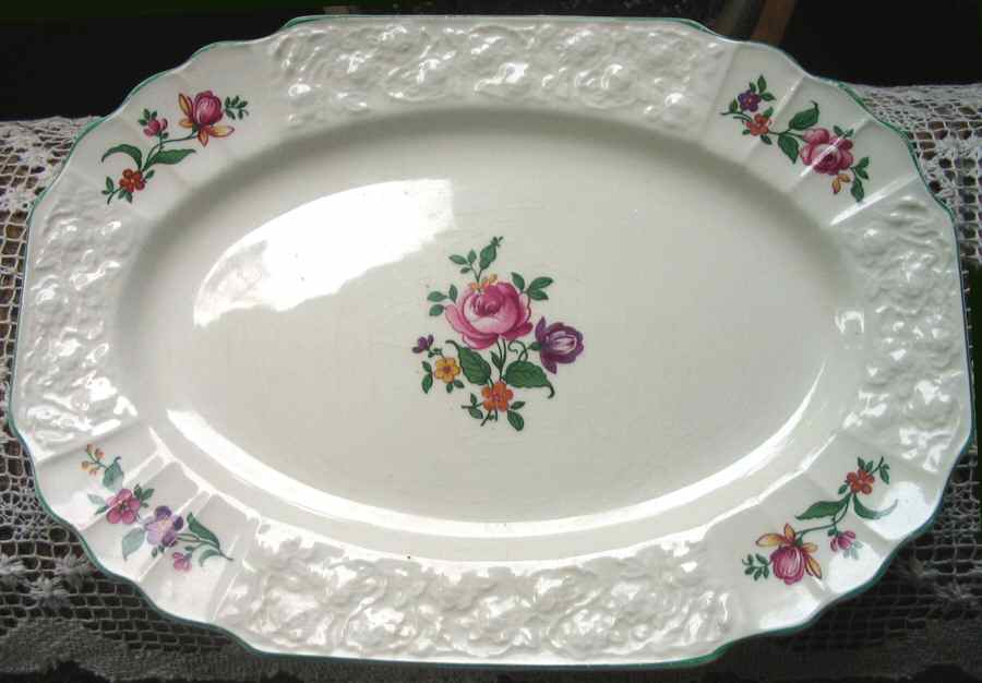 4526 12" Oval Serving Platter by Myott Staffordshire-1