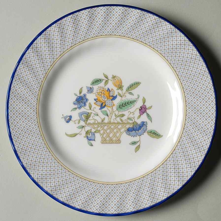 Haddon Hall Trellis Blue Bread & Butter Plate by Minton-1