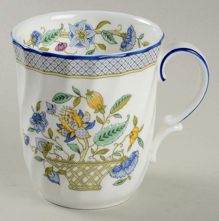 Haddon Hall Trellis Blue Mug by Minton-1