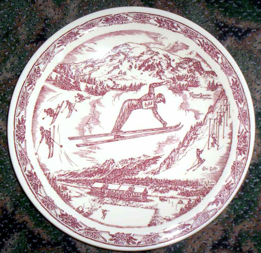 Mount Rainier Dinner Plate by Metlox - Poppytrail - Vernon-1