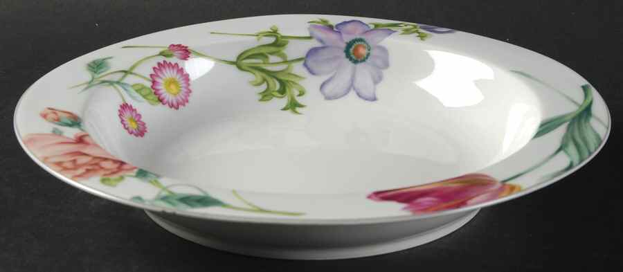 Floral Fantasy Rim Soup Bowl by Mikasa-1
