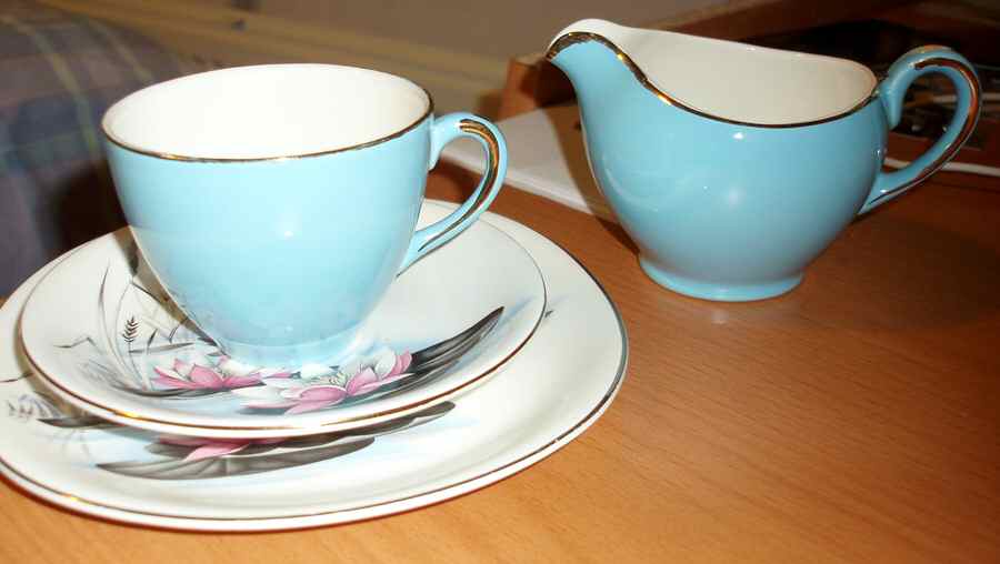 MEA305 Flat Cup & Saucer Set by Alfred Meakin-1