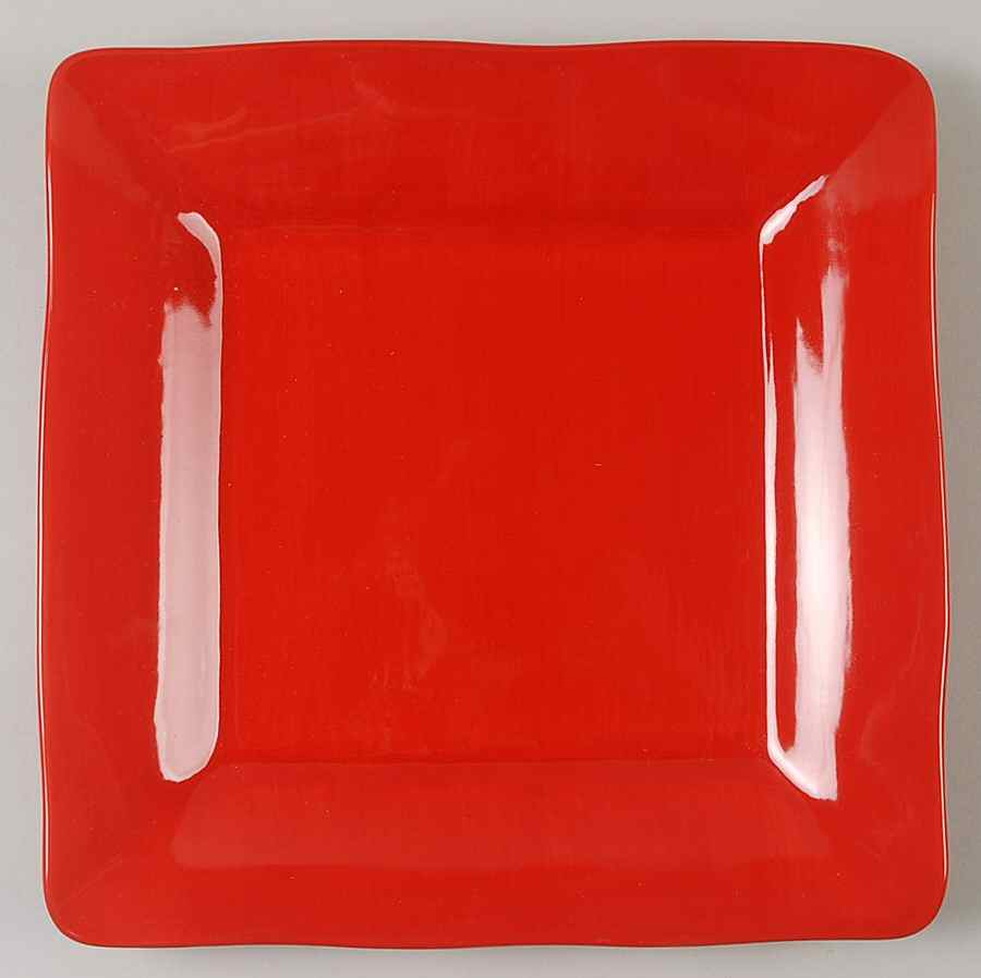 Brava Red Square Dinner Plate by Mikasa-1