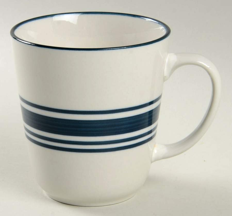 Casual Banded Cobalt Blue Mug by Mainstays-1