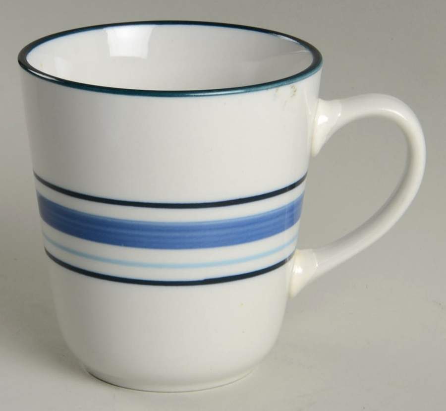 Casual Banded Royal Blue Mug by Mainstays-1