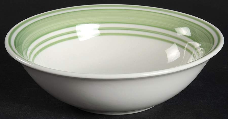 Casual Banded Green Soup/Cereal Bowl by Mainstays-1