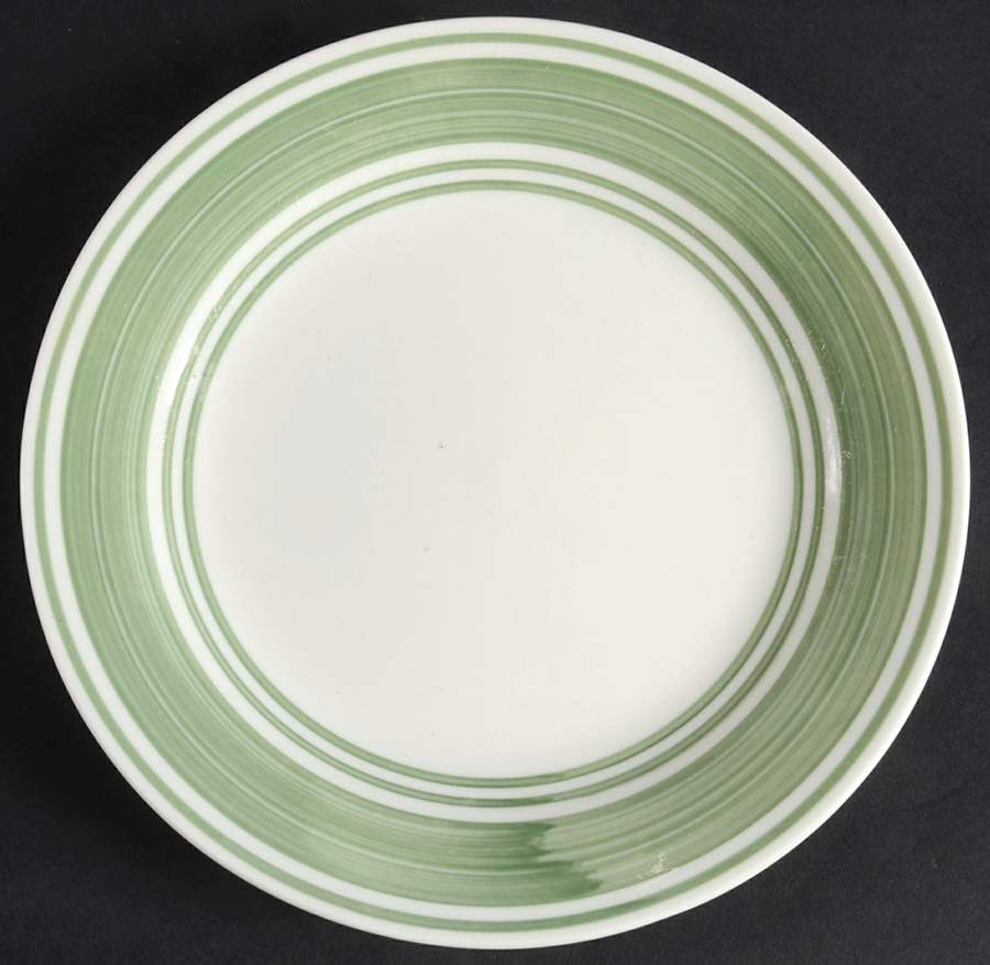 Casual Banded Green Bread & Butter Plate by Mainstays-1