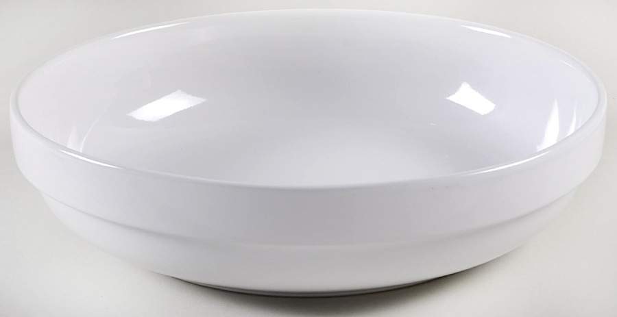 Stackables `White 12" Pasta Serving Bowl by Mainstays-1
