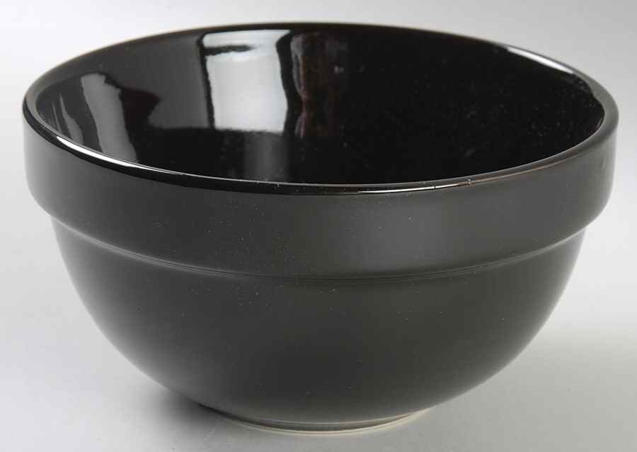 Stackables Black Soup/Cereal Bowl by Mainstays-1