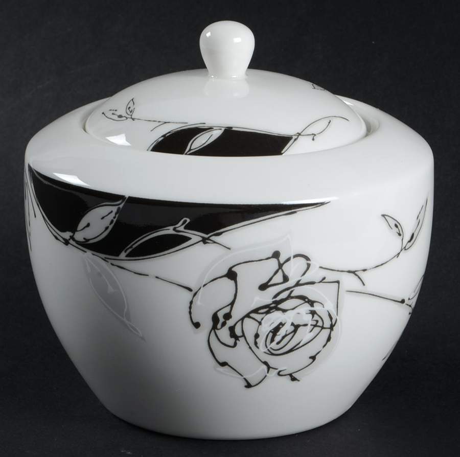 Urban Rose Sugar Bowl & Lid by Mikasa-1