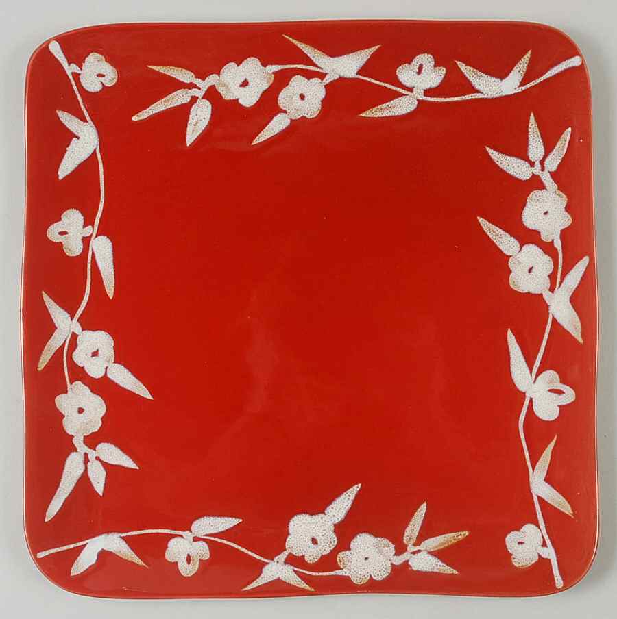 Dahlia Square Dinner Plate by Mikasa-1