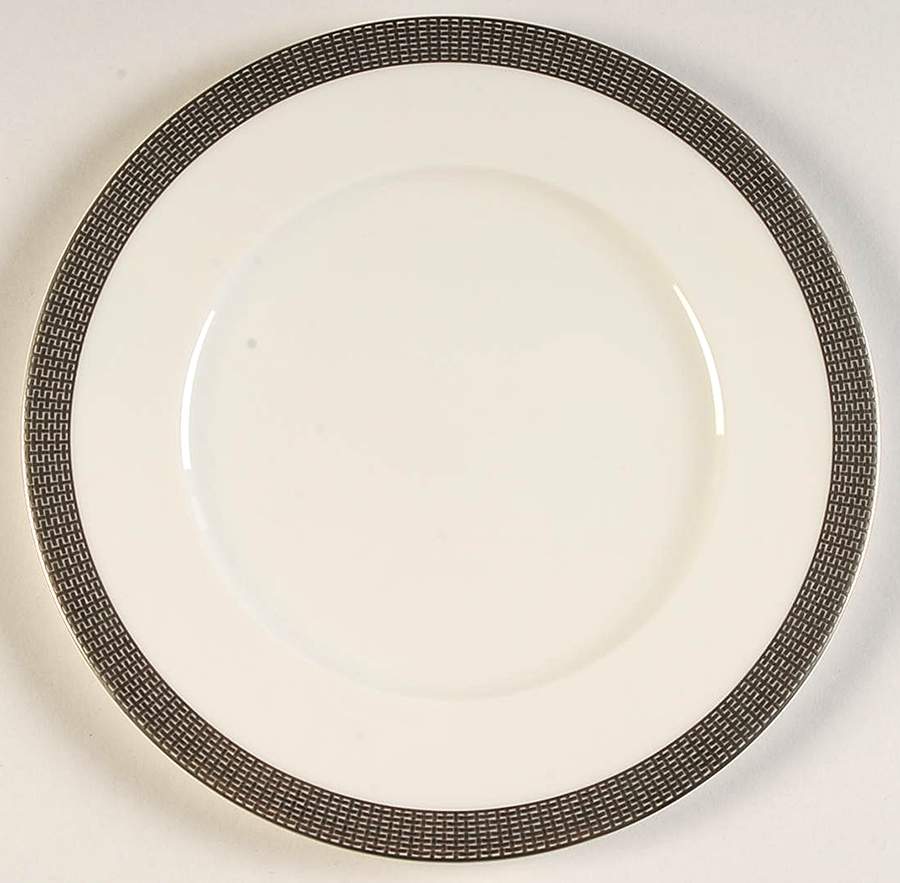 Woven Cable Platinum Salad Plate by Mikasa-1