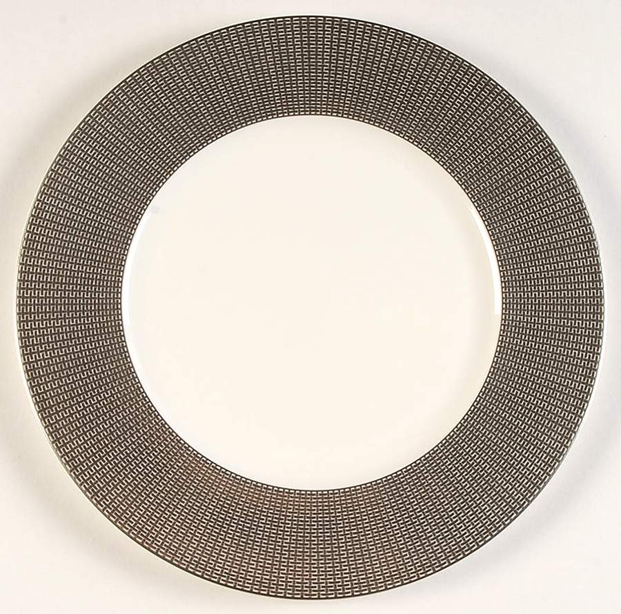 Woven Cable Platinum Accent Luncheon Plate by Mikasa-1