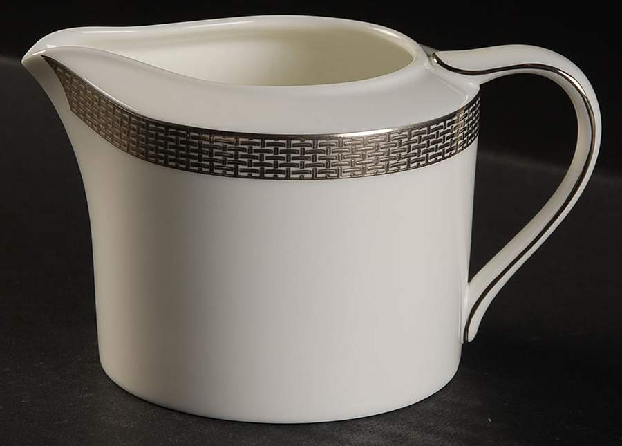 Woven Cable Platinum Creamer by Mikasa-1