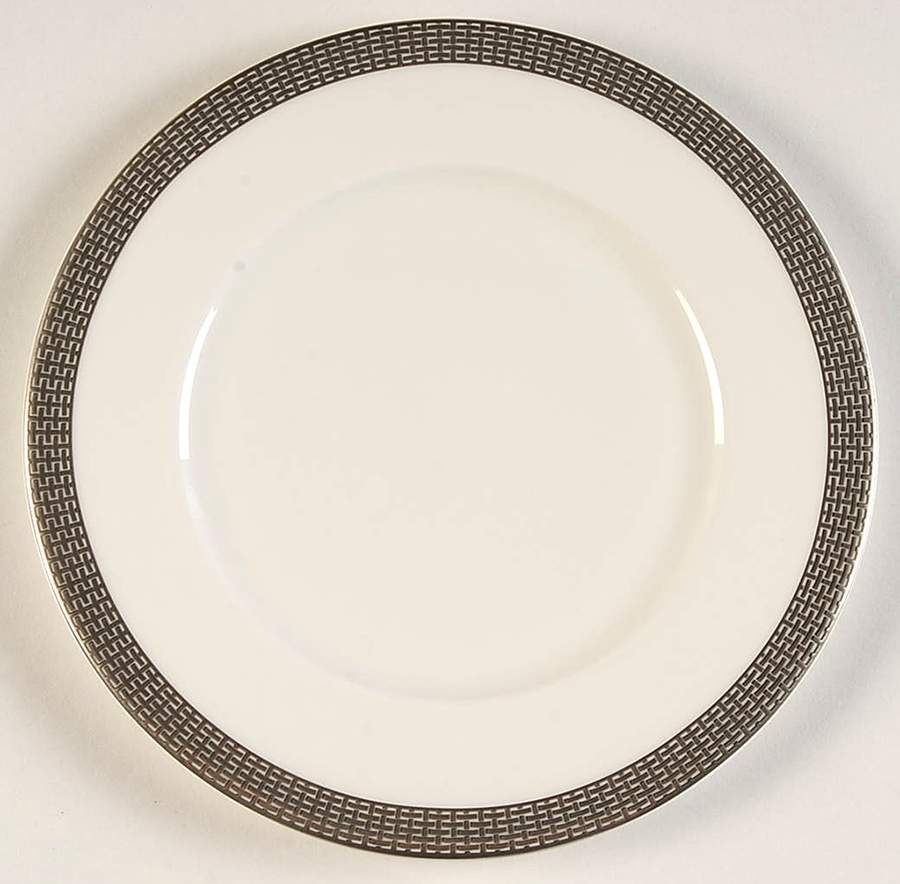 Woven Cable Platinum Bread & Butter Plate by Mikasa-1