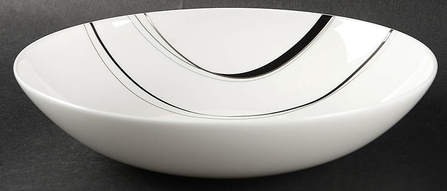 Modernist Black Coupe Soup Bowl by Mikasa-1