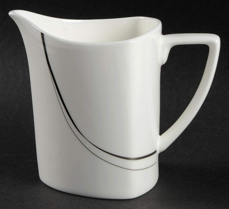 Modernist Black Creamer by Mikasa-1
